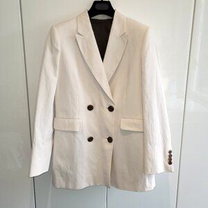 KOTN Women's Linen Station Blazer Ivory Size L